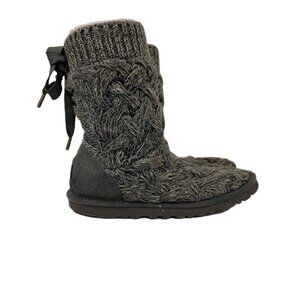 Ugg Women’s Isla Knit Sweater Boots in Gray - Size 6 Coastal